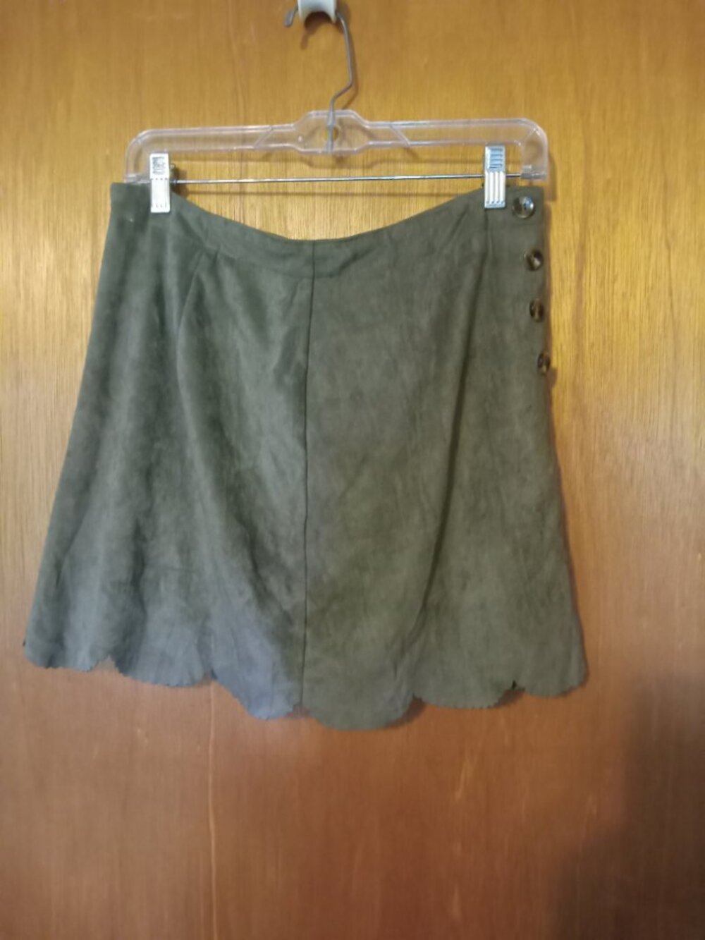 *3 FOR $13* Brown faux suede mini skirt